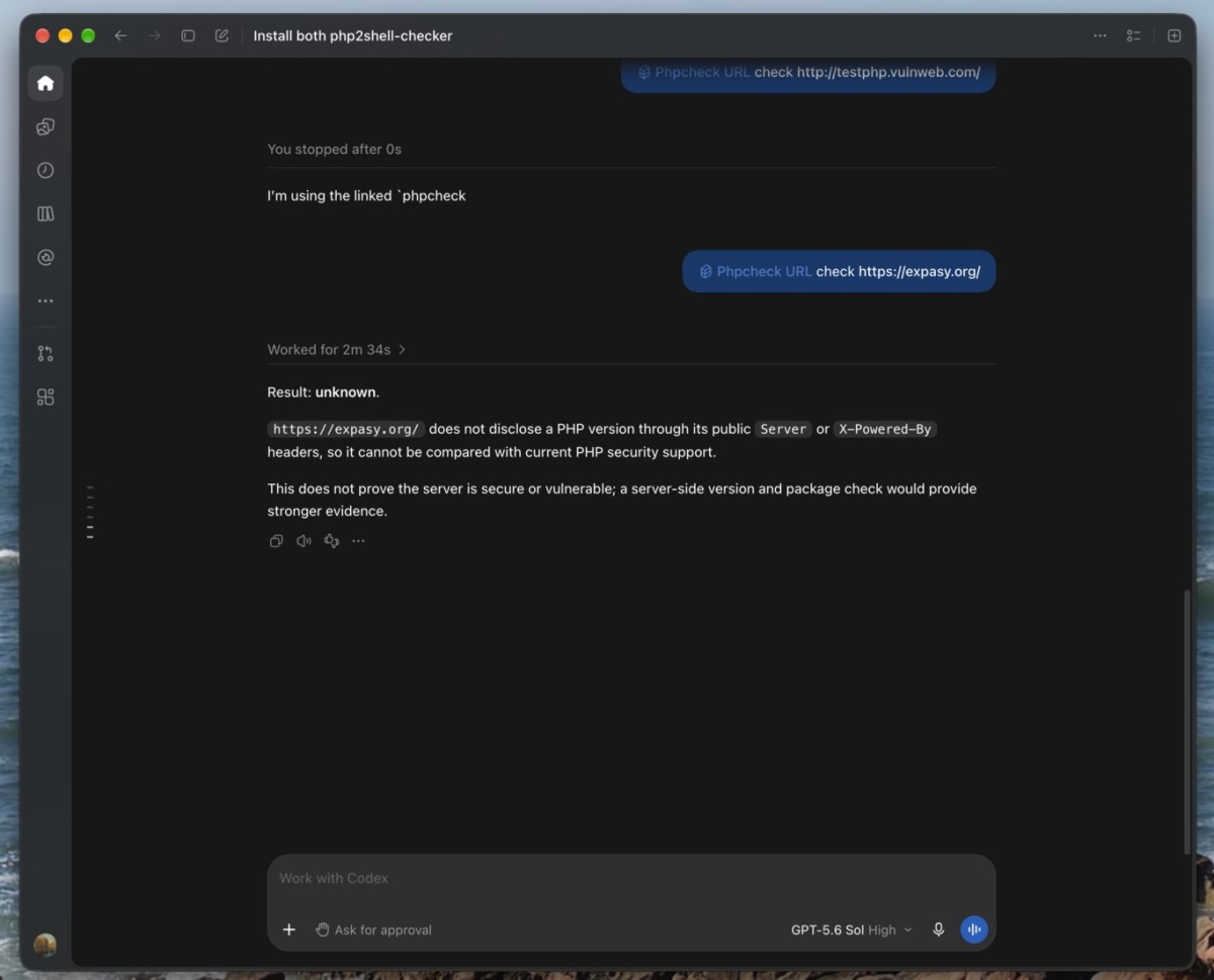 Herramienta De Openai Para Verificar Php Codex5