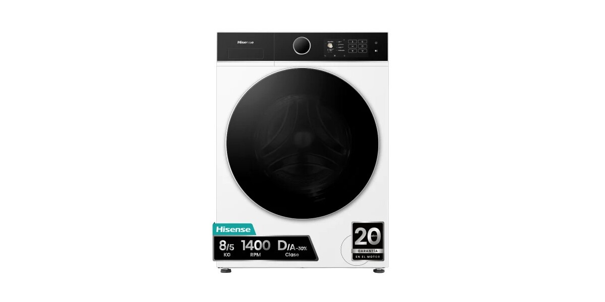 Lavasecadora Hisense Wd5i8043bwf